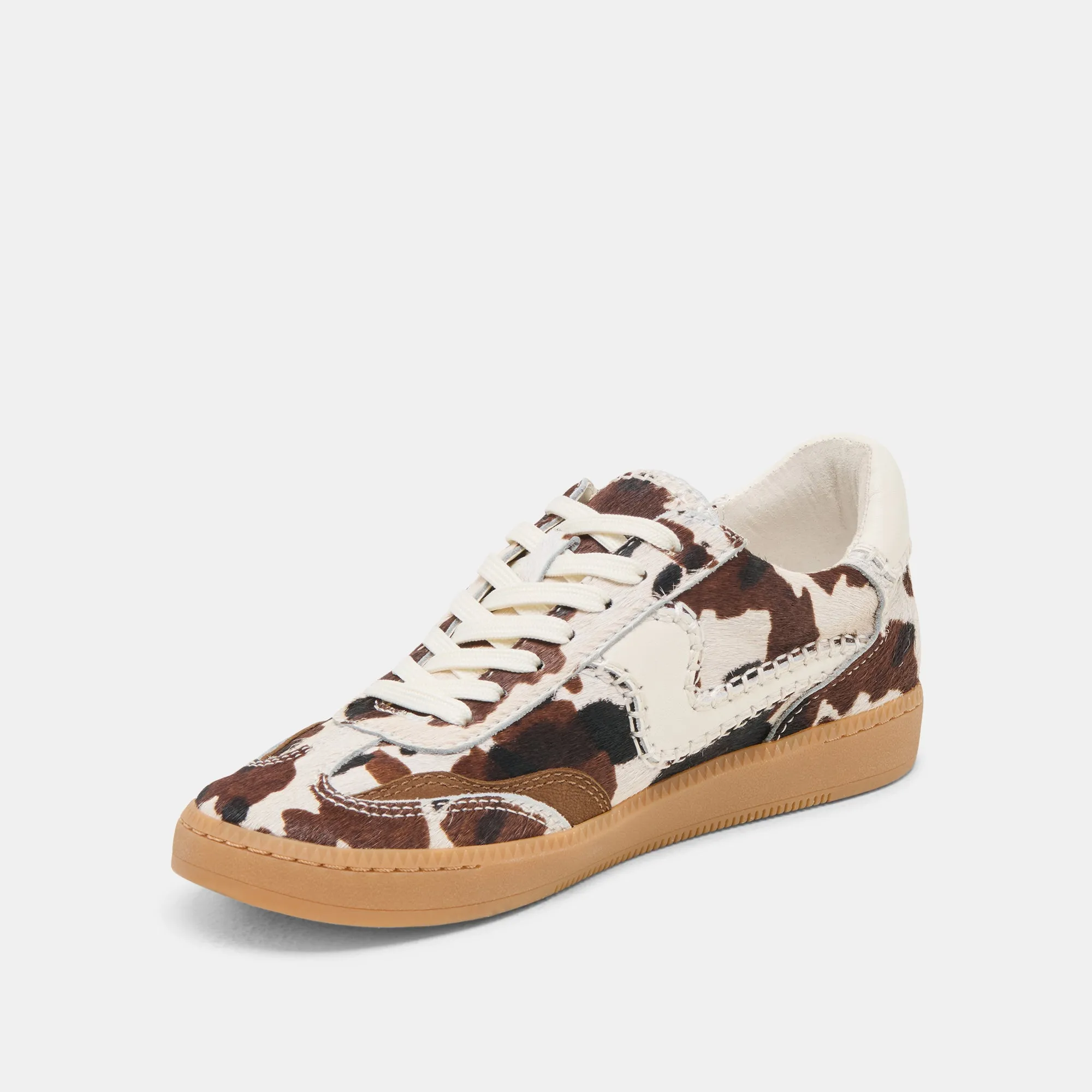 All-around cushioning NOTICE STITCH SNEAKERS COCOA TAURUS CALF HAIR