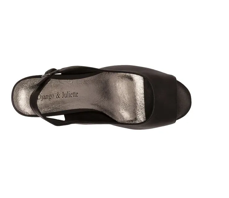 Casual Wedding Heels Luxury Wedding Pumps DJANGO & JULIETTE JIANAS BLACK