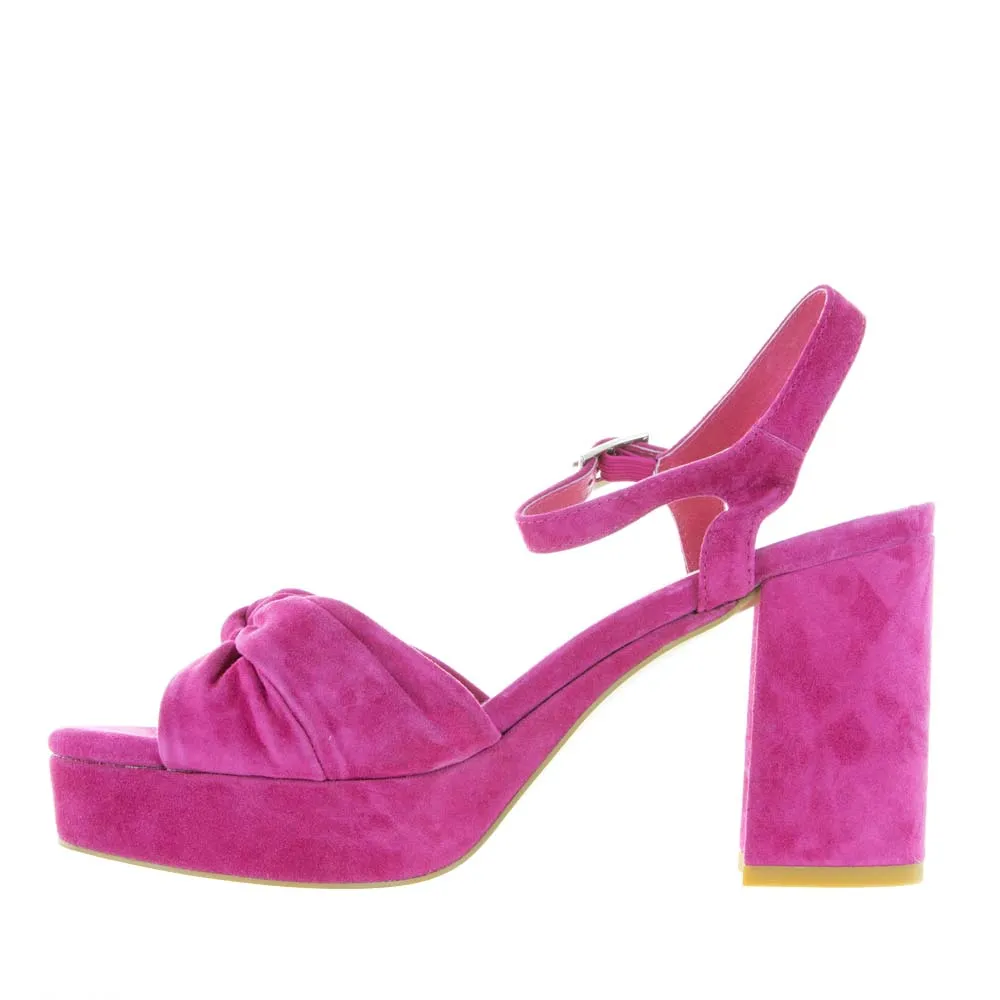 DJANGO & JULIETTE OBU FUCHSIA Glamorous Heeled Boots