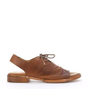 LIDDY LEATHER LACE-UP SANDALS microfiber