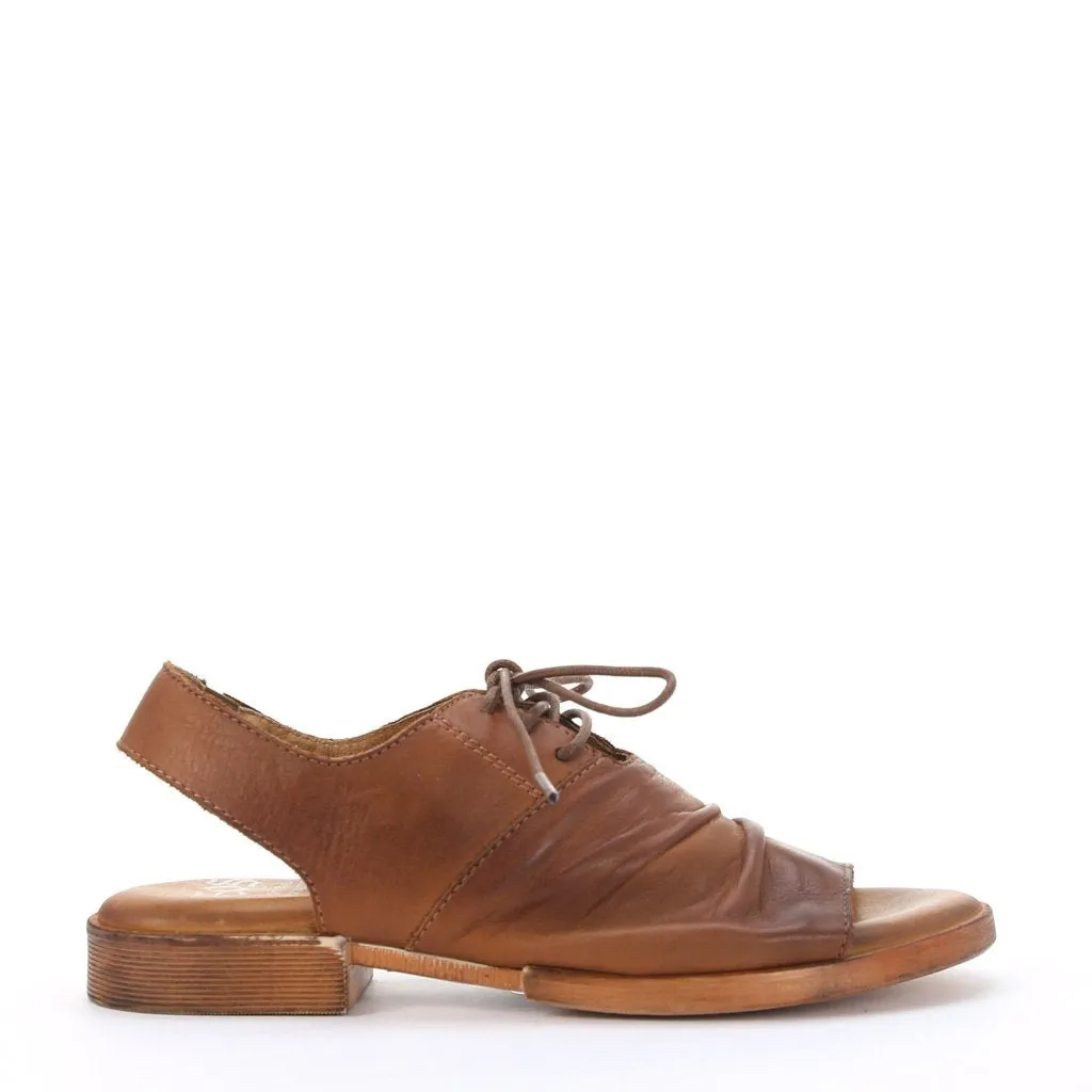 LIDDY LEATHER LACE-UP SANDALS microfiber