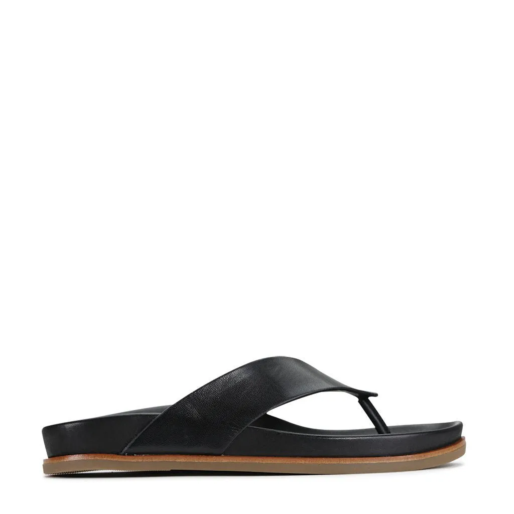 hassle-free CARMEL LEATHER SANDAL