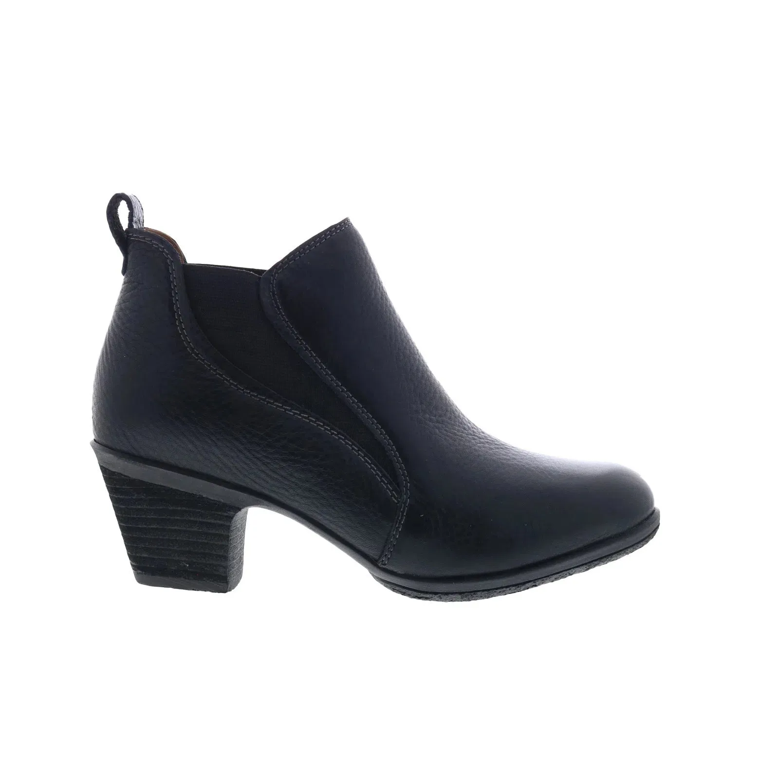 Comfort Flex Comfortiva Bailey CT0040301 Womens Black Wide Leather Ankle & Booties Boots