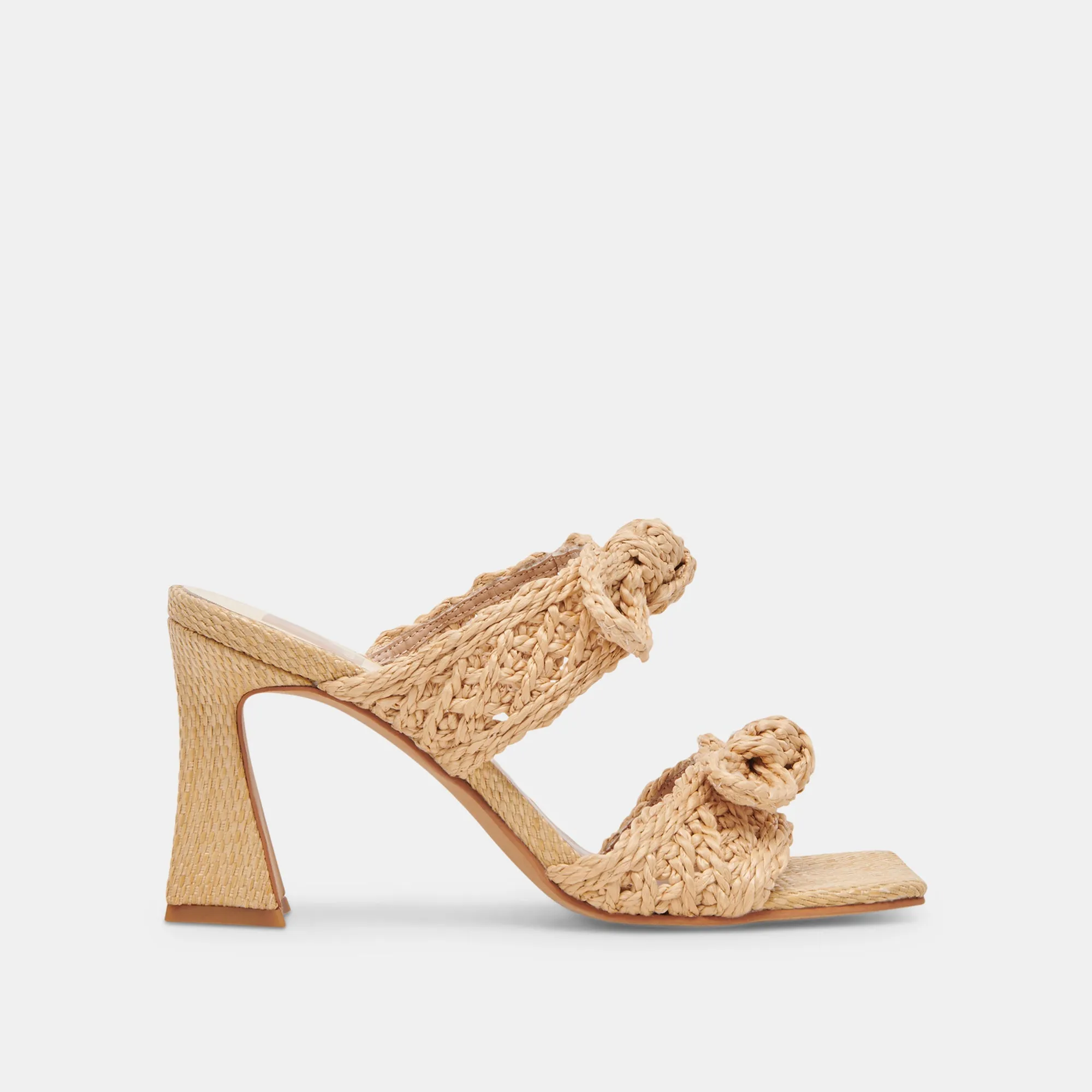 NIYAH HEELS LT NATURAL RAFFIA Sea View Breathable Material