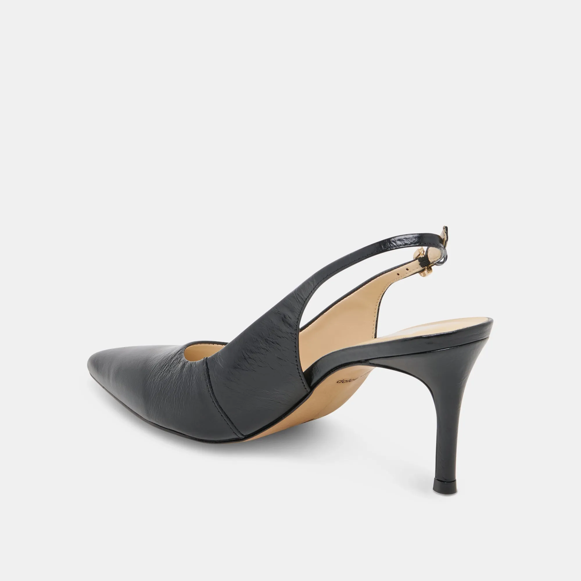 Clear Heels ELASI HEELS BLACK LEATHER