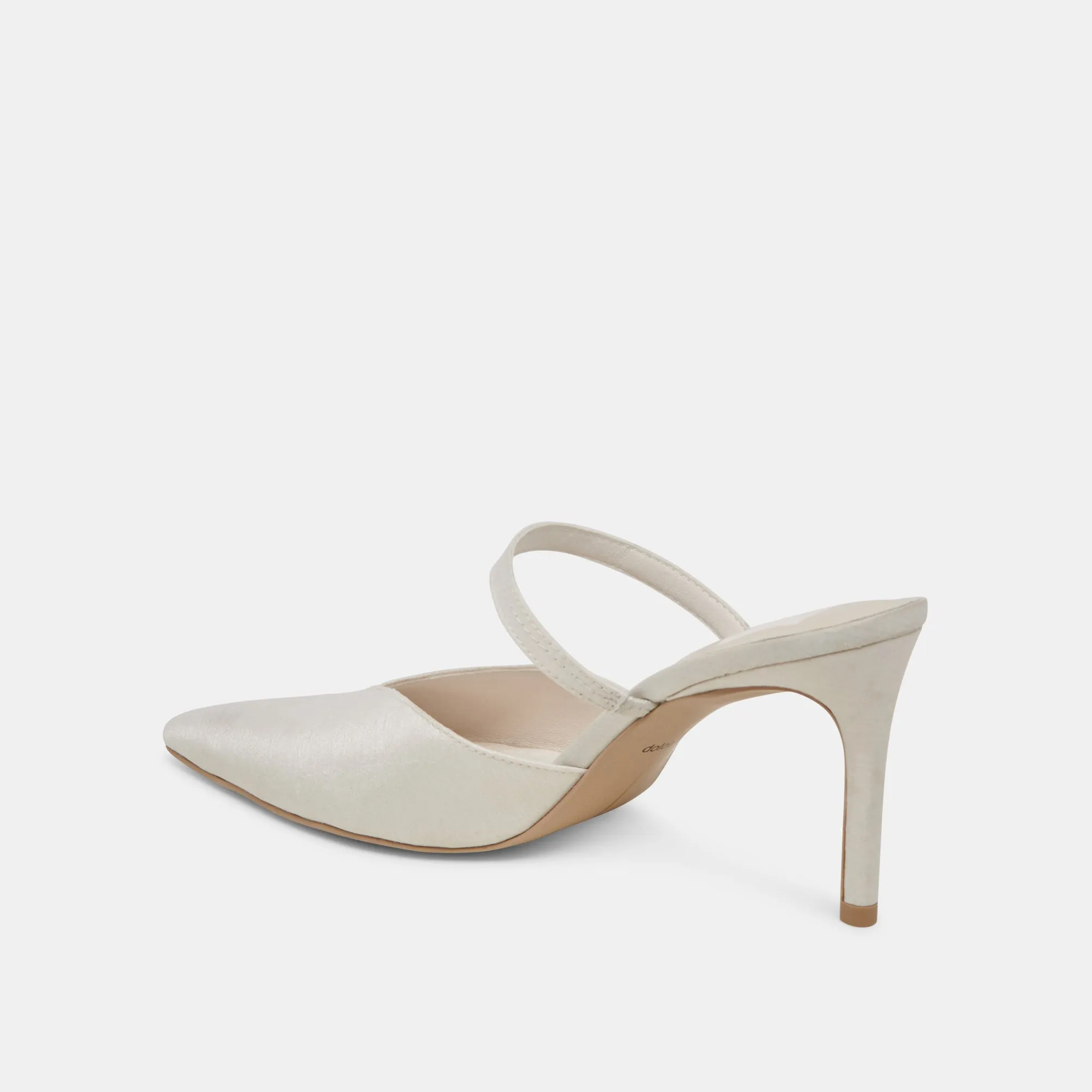 construction KANIKA HEELS IVORY SATIN