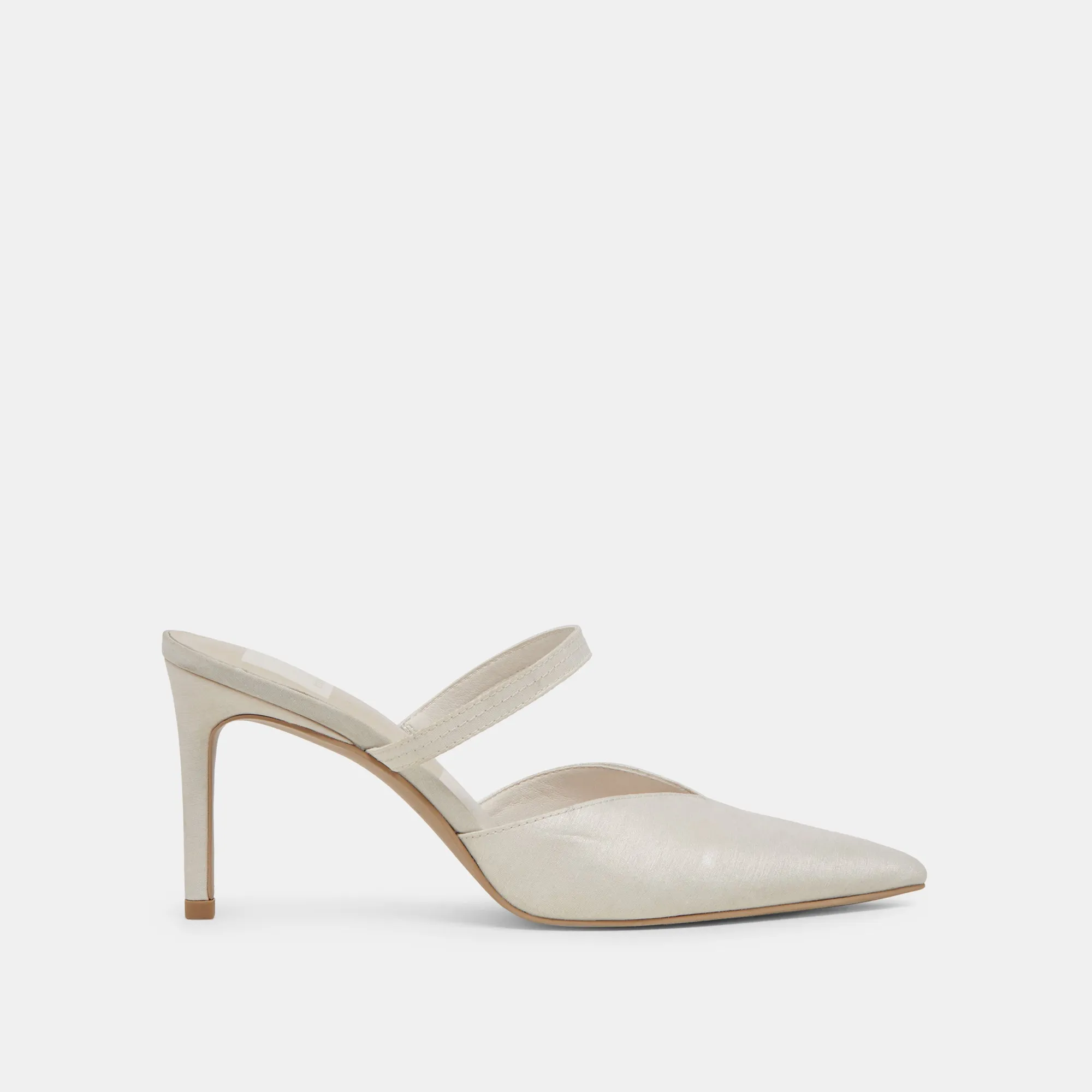 Multi Directional KANIKA HEELS IVORY SATIN