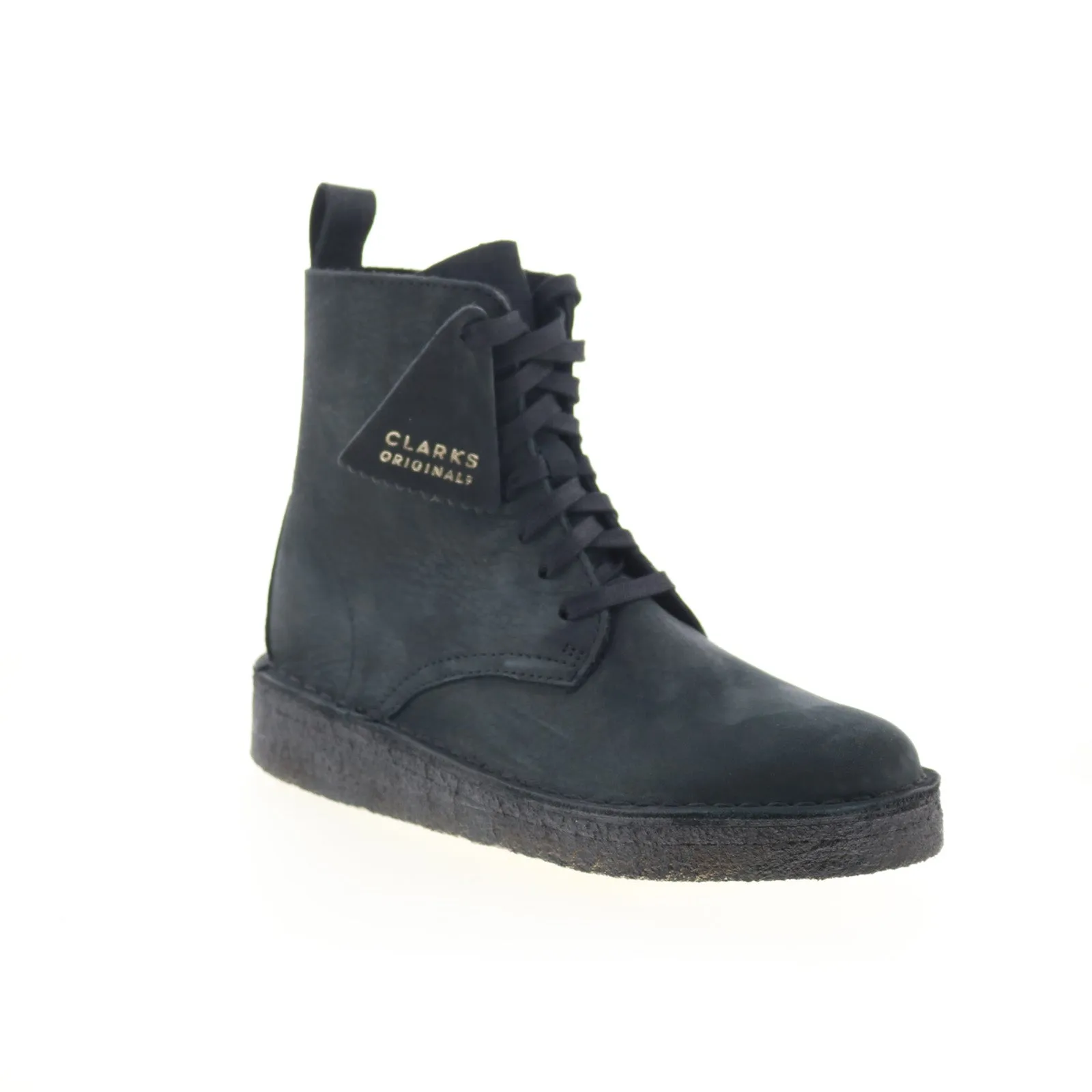 Moisture wicking Clarks Desert Coal HI 26169006 Womens Black Nubuck Casual Dress Boots