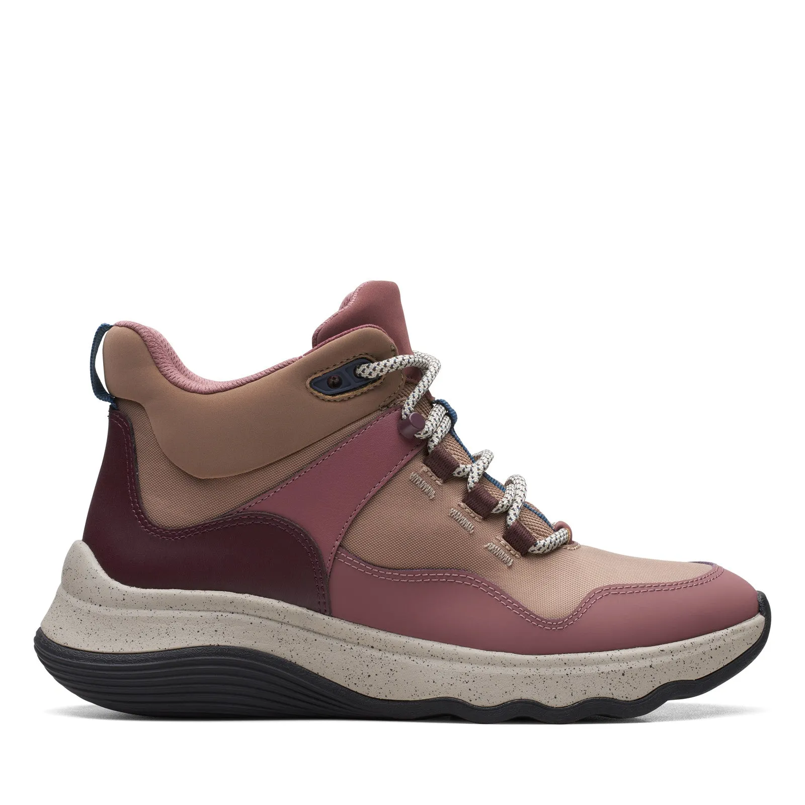 Clarks Jaunt LO 26168969 Womens Brown Leather Lace Up Casual Dress Boots Practical Style