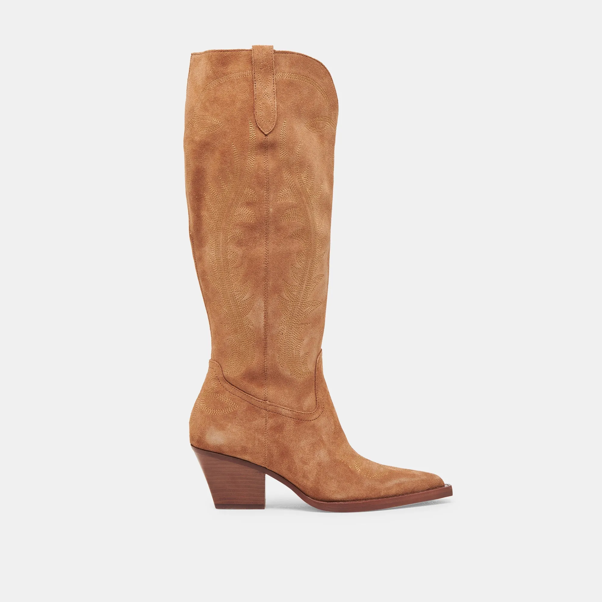 RYATT WIDE CALF BOOTS PECAN SUEDE Extreme Comfort Equestrian