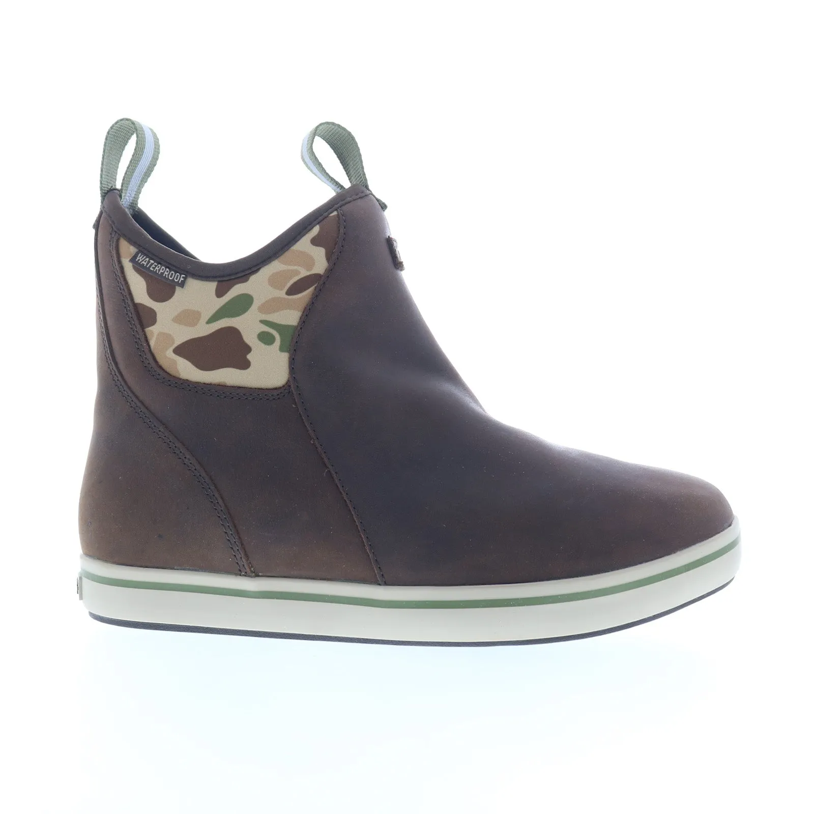 Elastic Gusset Xtratuf Leather Ankle Deck Boot XALDCAM Mens Brown Synthetic Ankle Boots