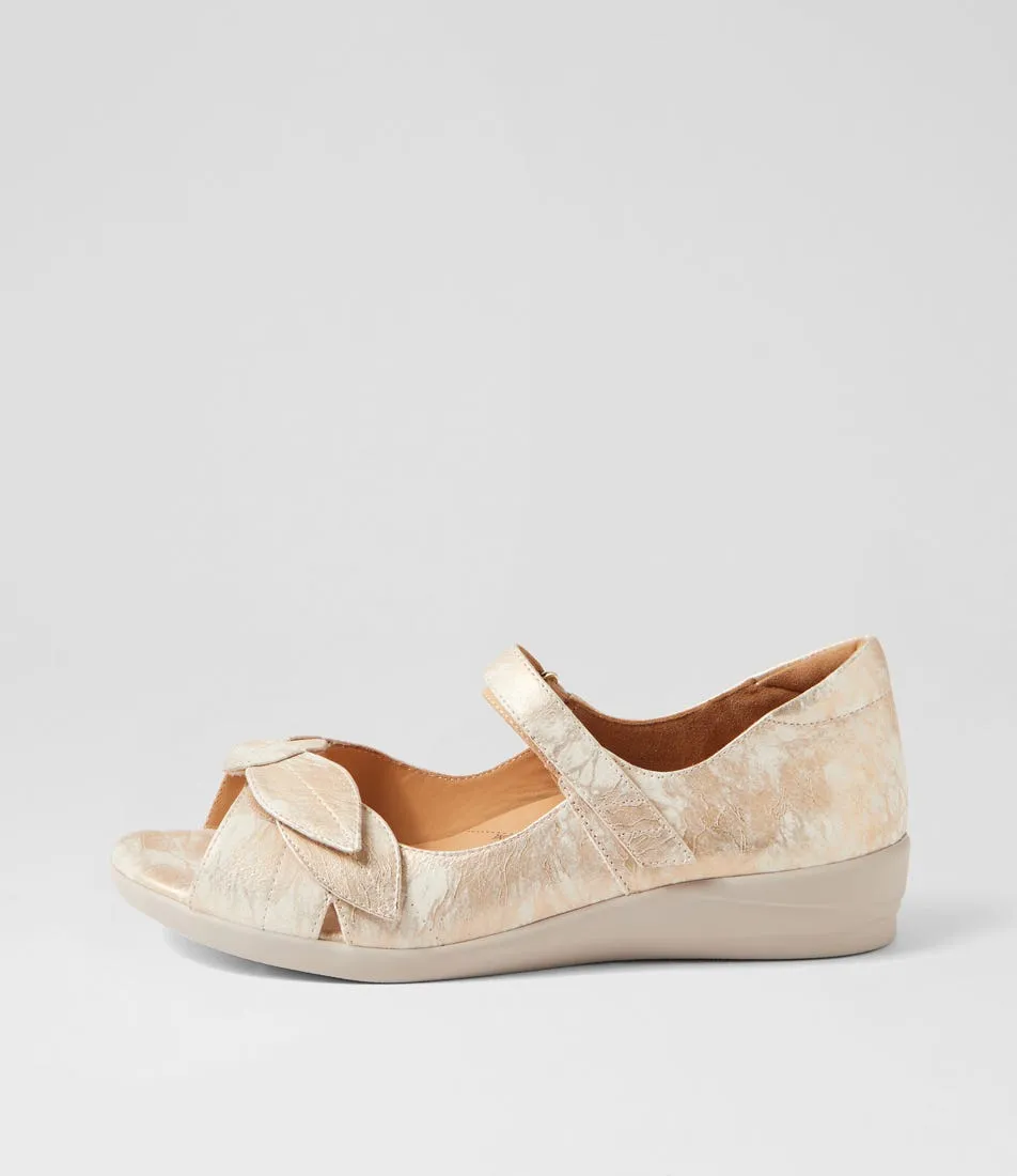 ZIERA DISCO SMUDGE METAL Open Feel Summer Footwear Essentials