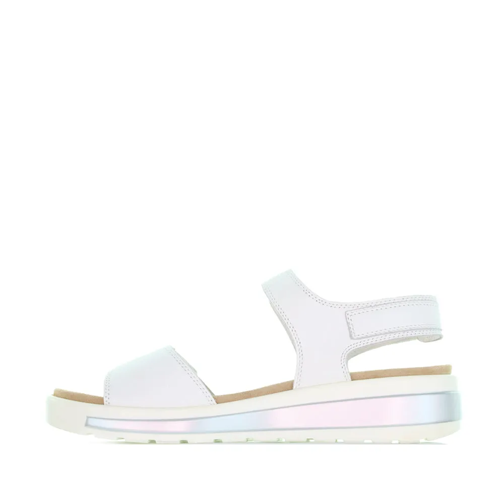 Soft Cushioning Shoes ZIERA GEELEY WHITE SILVER