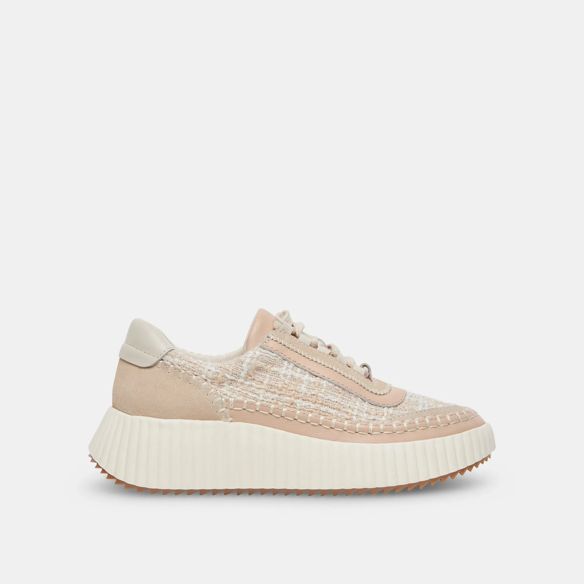 DOLEN SNEAKERS IVORY MULTI WOVEN Sleek Ease Urban Look