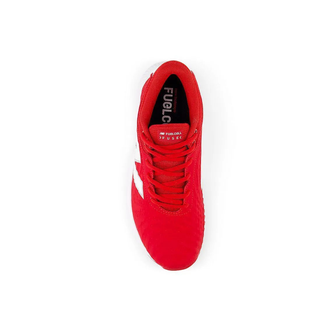 Neutral Base Enhanced comfort New Balance Women's FuelCell FUSE v4 Turf Trainer Softball Shoes - Team Red/Optic White - STFUSER4