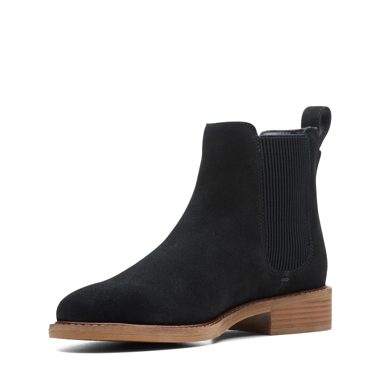 Sturdy Frame Impact absorption Clarks Cologne Arlo 2 26174768 Womens Black Suede Slip On Chelsea Boots