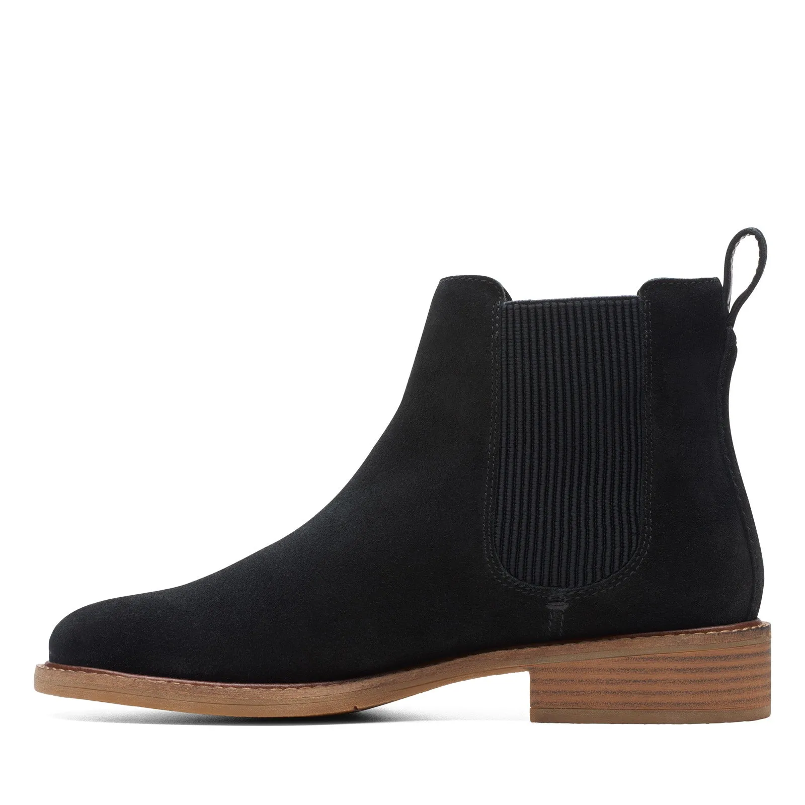 Anti Abrasion Clarks Cologne Arlo 2 26174768 Womens Black Suede Slip On Chelsea Boots