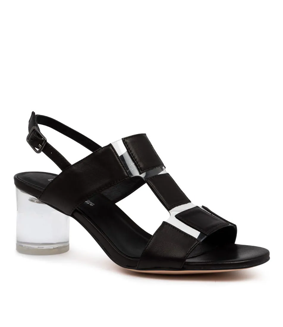 DJANGO & JULIETTE SEYMOUR BLACK Ballet-Inspired Heels Statement Heels