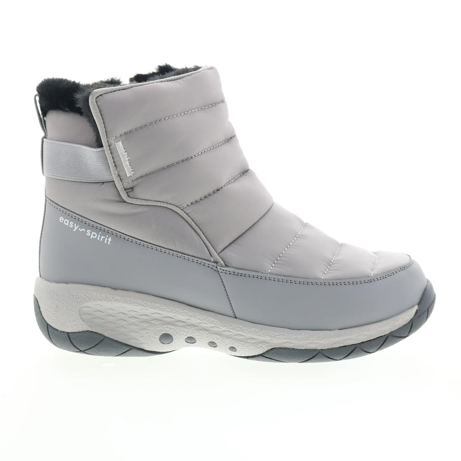 Soft Lining Casual Gathering Easy Spirit Jorneon 2 SEJORNEON2 Womens Gray Wide Canvas Casual Dress Boots