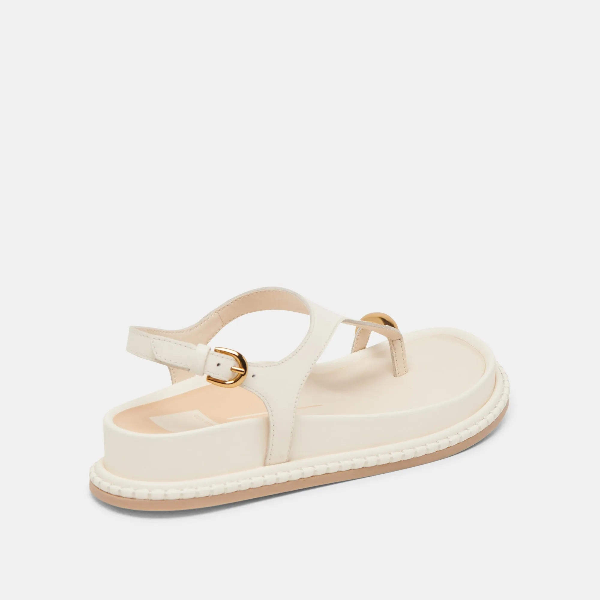 Soft Lining Stylish Adventure Footwear STEFAN SANDALS OFF WHITE LEATHER