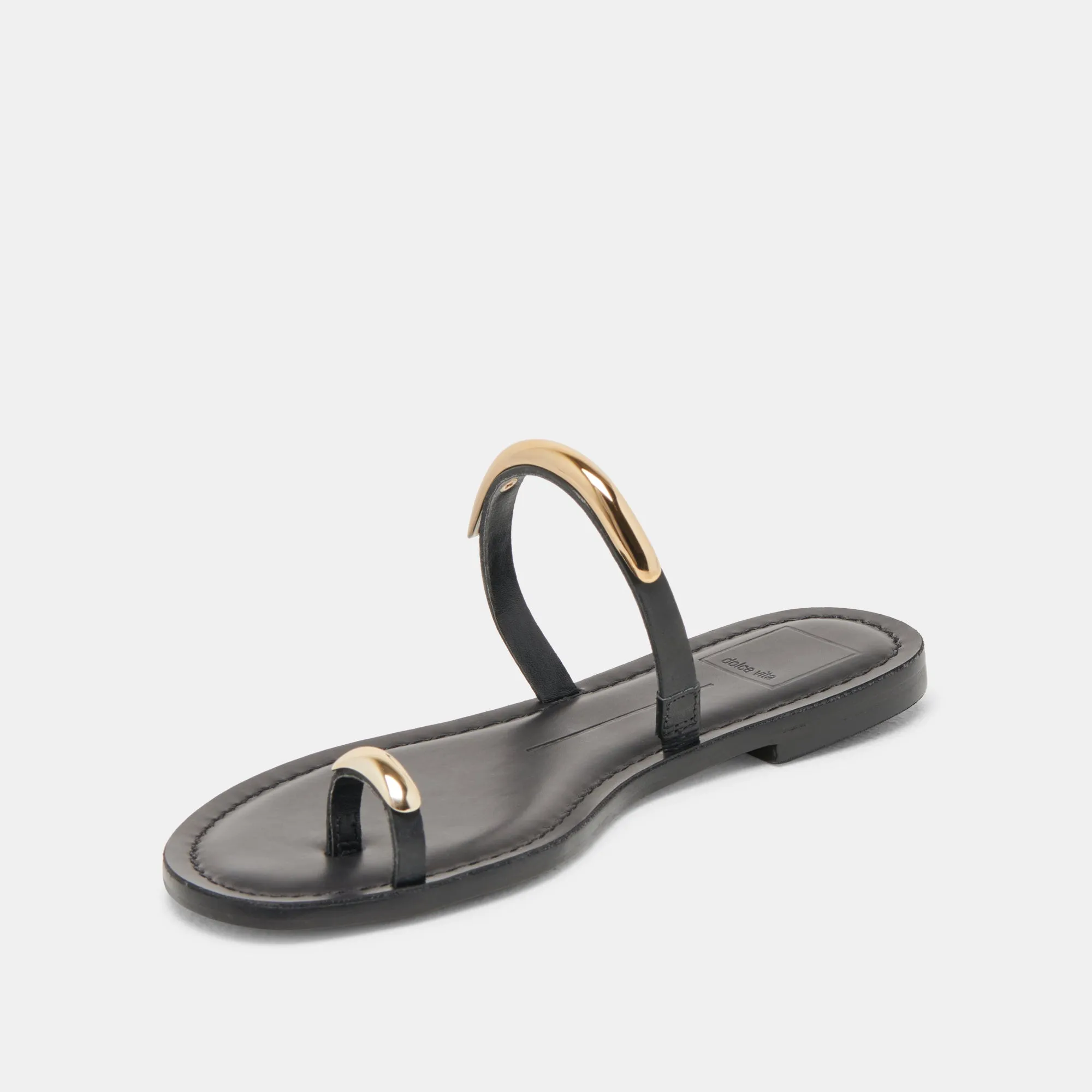 Quick Drying Park Friendly WINK WIDE SANDALS BLACK LEATHER