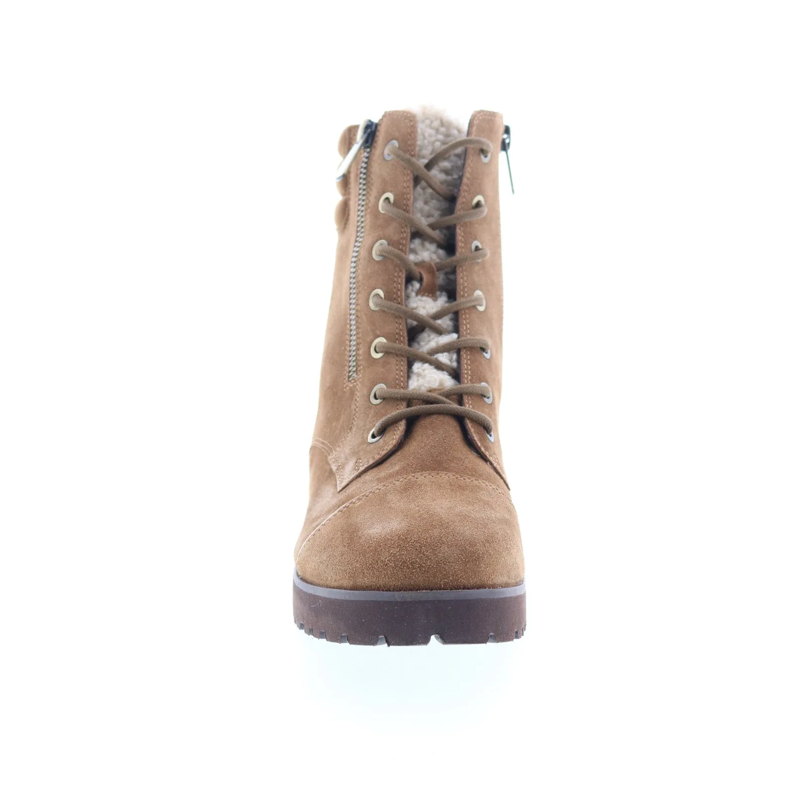 Easy Spirit Whay SEWHAY Womens Brown Wide Suede Casual Dress Boots Tough Sole ground grip
