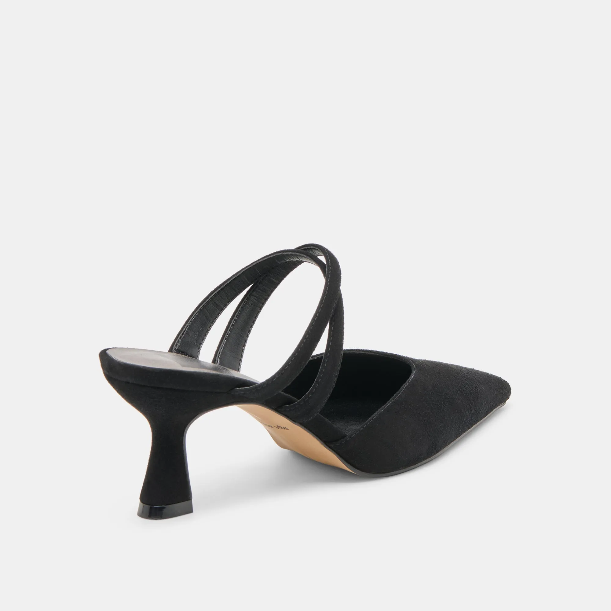 Flexibility Feature Lightweight LINORE HEELS ONYX SUEDE