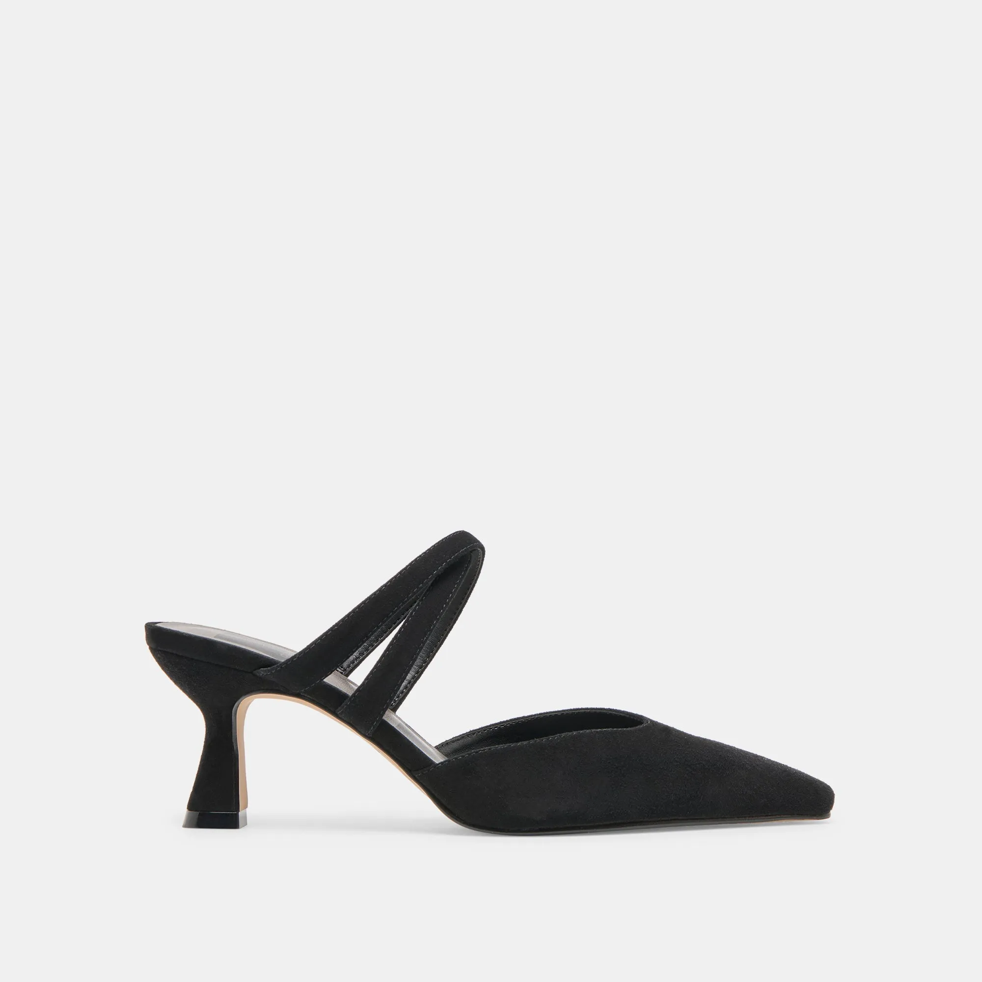LINORE HEELS ONYX SUEDE Luxury Wedding Pumps