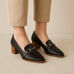 ZIERA VOLTA BLACK NATURAL Retro Bridal Shoes