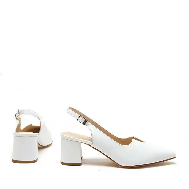 VICTORIA SLING-BACK Wide Heel Pumps