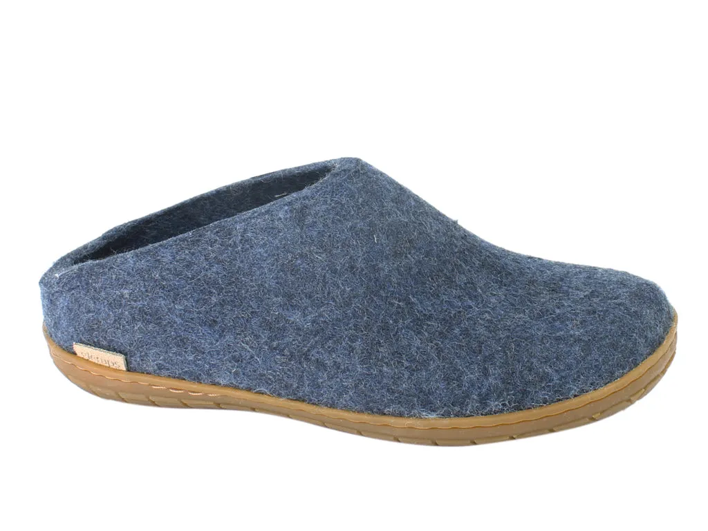 Instant Slip Glerups Slippers Denim Rubber Sole