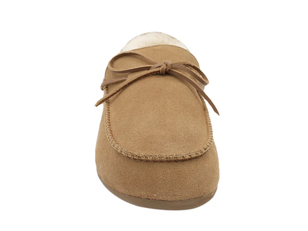 Sweat Proof Haflinger Sheepskin Slippers Yumah Chestnut