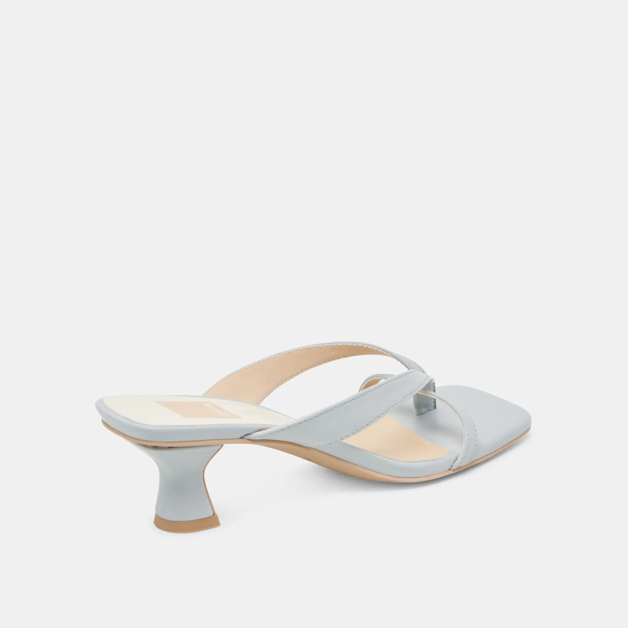 All-Day Use Urban Leisure BREVEL WIDE HEELS LIGHT BLUE LEATHER
