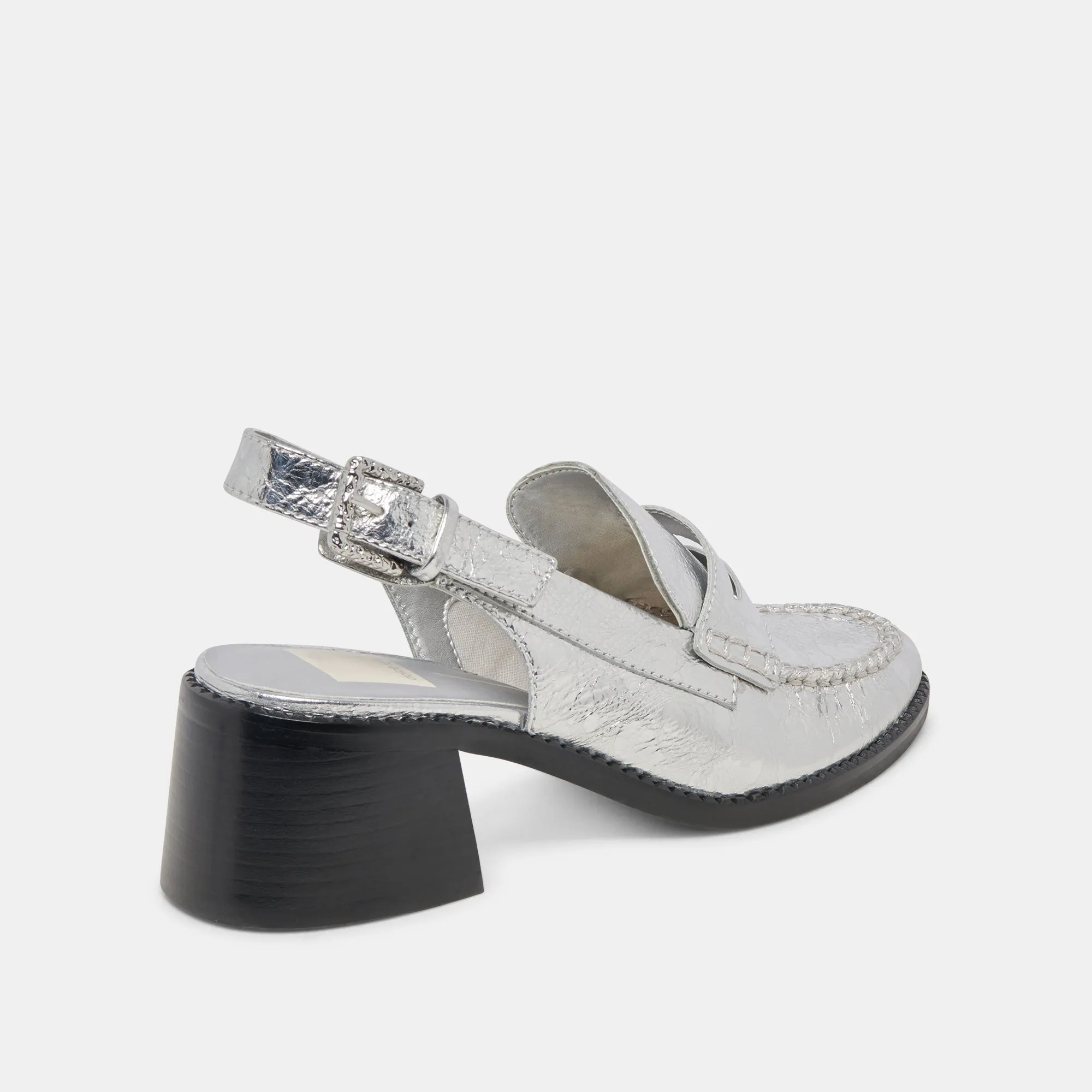 Arch support Velvet Wedding Heels HARDI HEELS SILVER DISTRESSED LEATHER