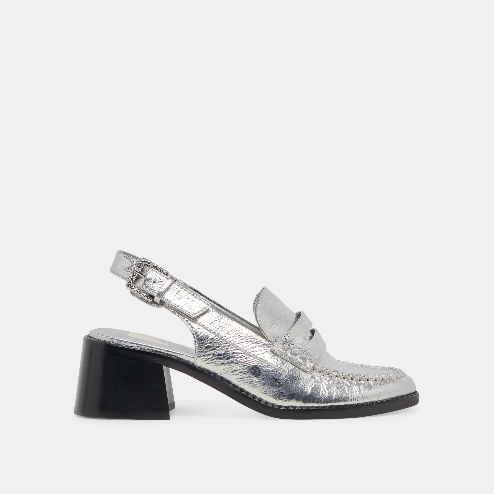 High Top HARDI HEELS SILVER DISTRESSED LEATHER