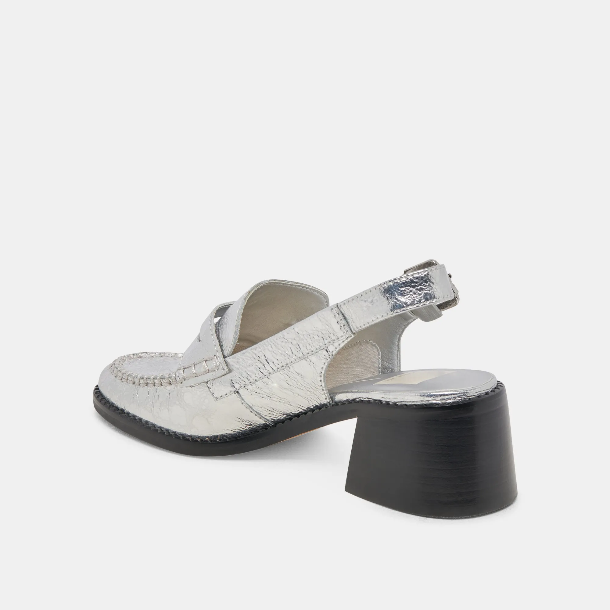 Deck Glow Versatile Fit HARDI HEELS SILVER DISTRESSED LEATHER