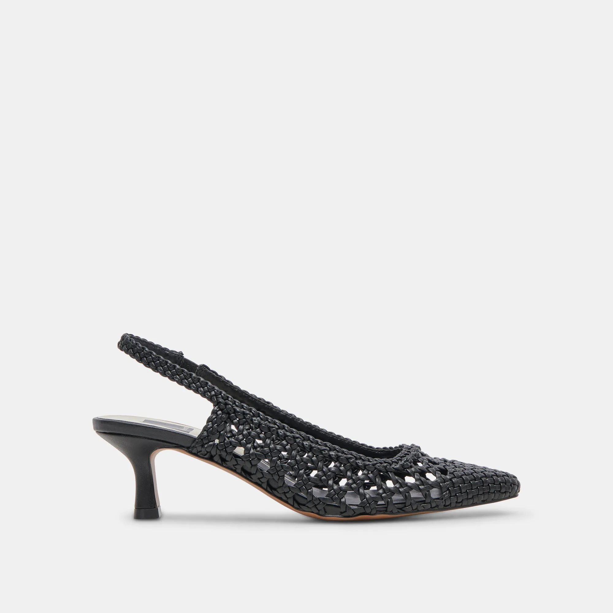 OLYMPA HEELS BLACK STELLA Bold Open Toe Heels Holiday Sandals