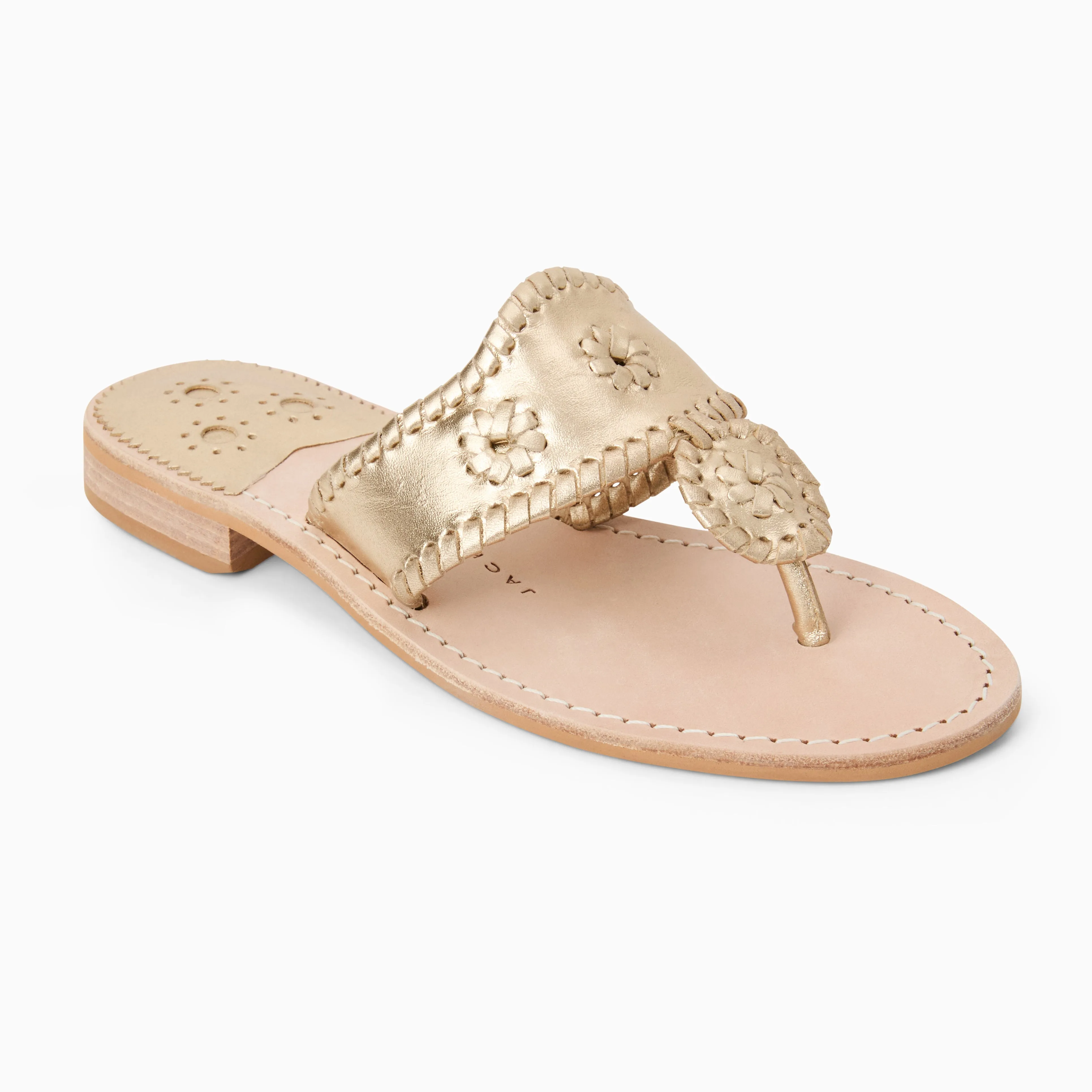Jacks Wide Width Leather Flat Sandal Hero Mode