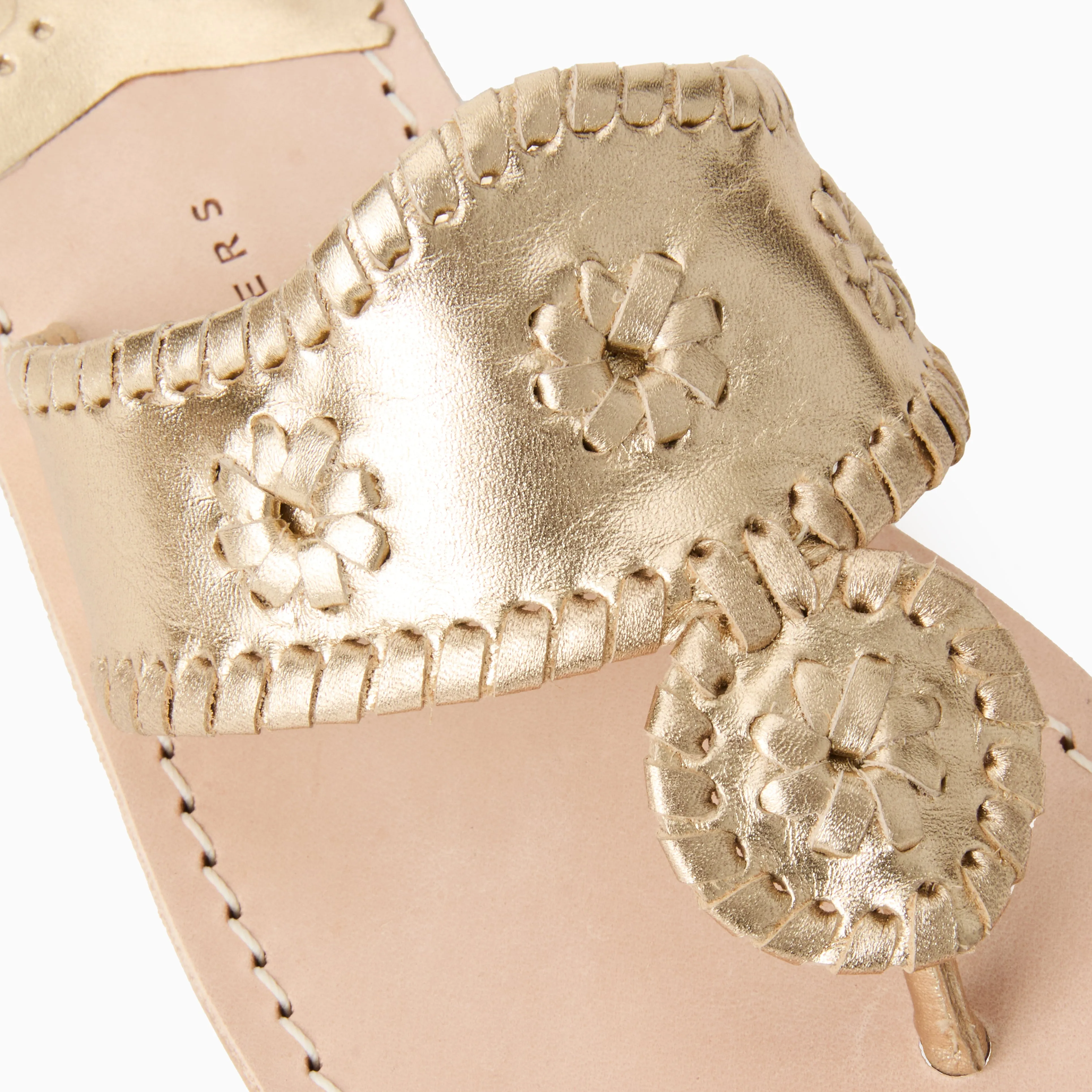 School Day Field Power Jacks Wide Width Leather Flat Sandal