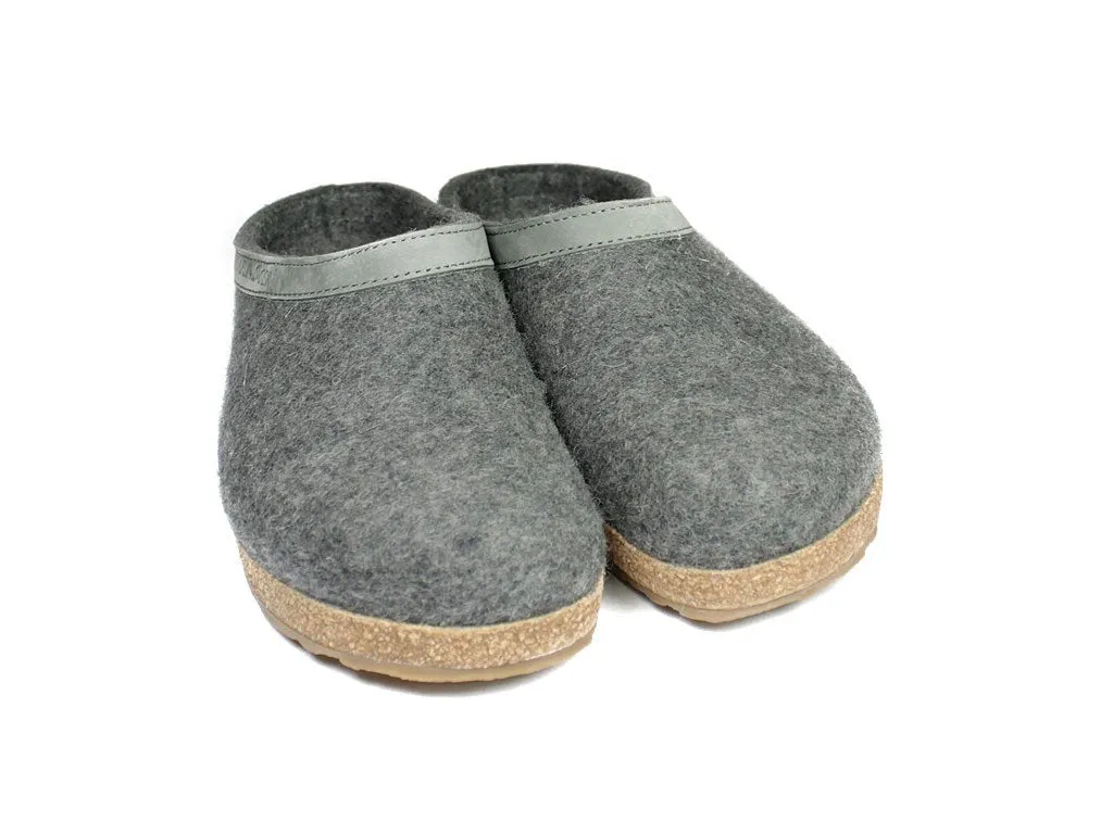 Haflinger Clogs Grizzly Torben Anthracite Reinforced toe Color Mix