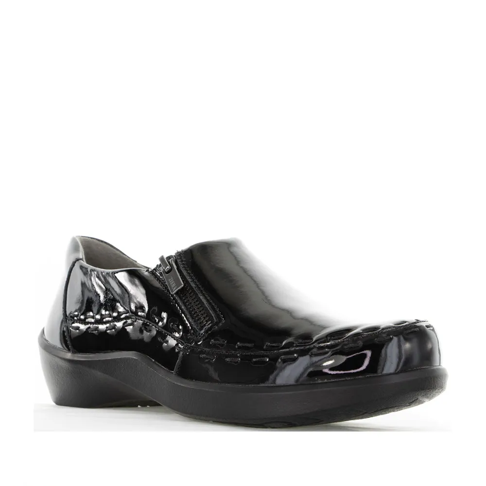 Comfortable Insole ZIERA ALAYANA BLACK PATENT