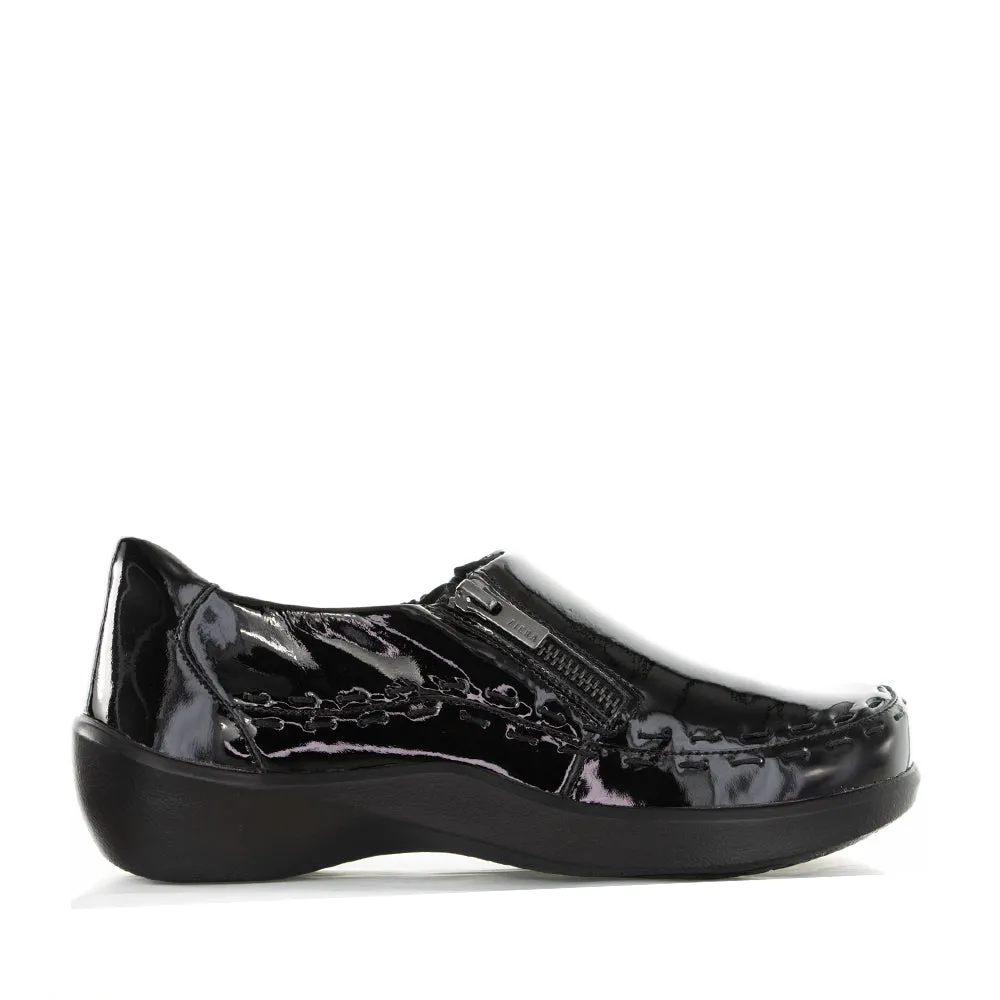 lightweight fabric Strap Mode ZIERA ALAYANA BLACK PATENT