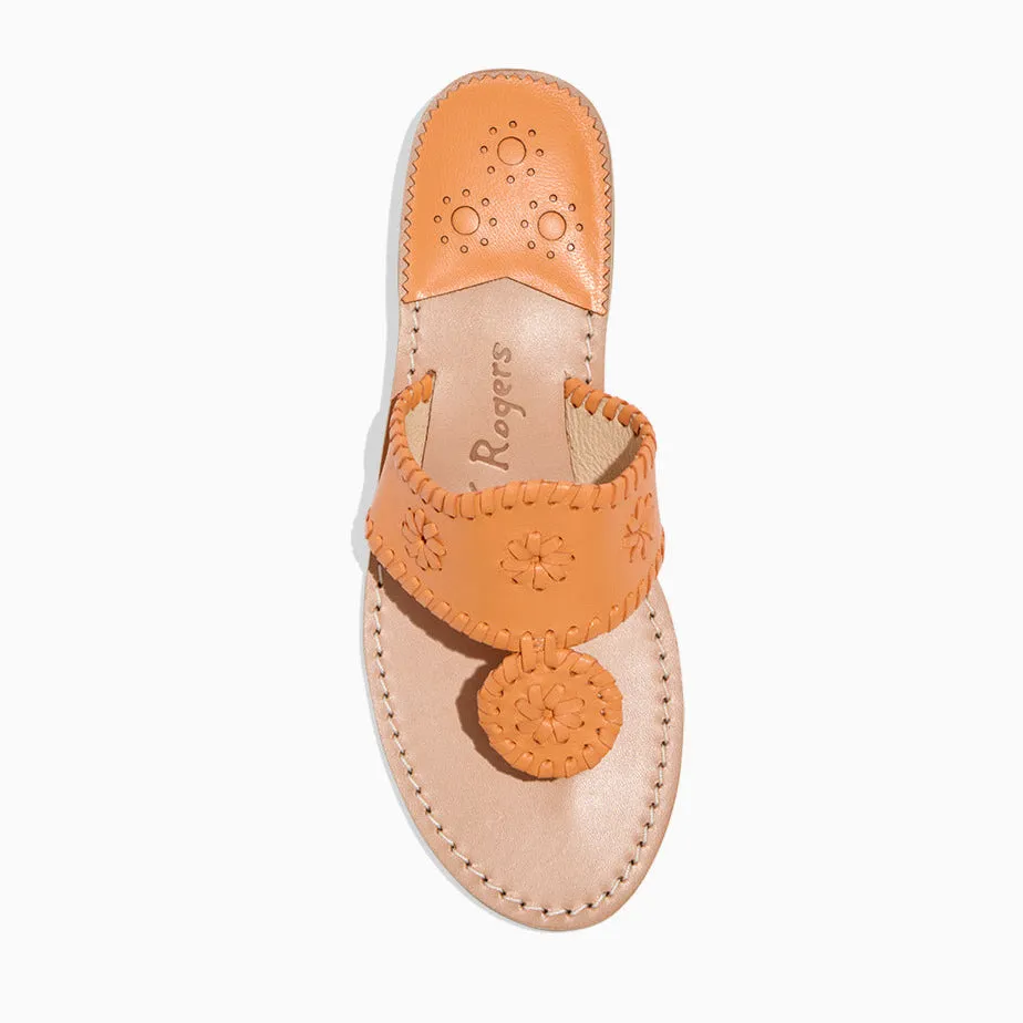 Jacks Leather Flat Sandal Durable Construction Durable outsole