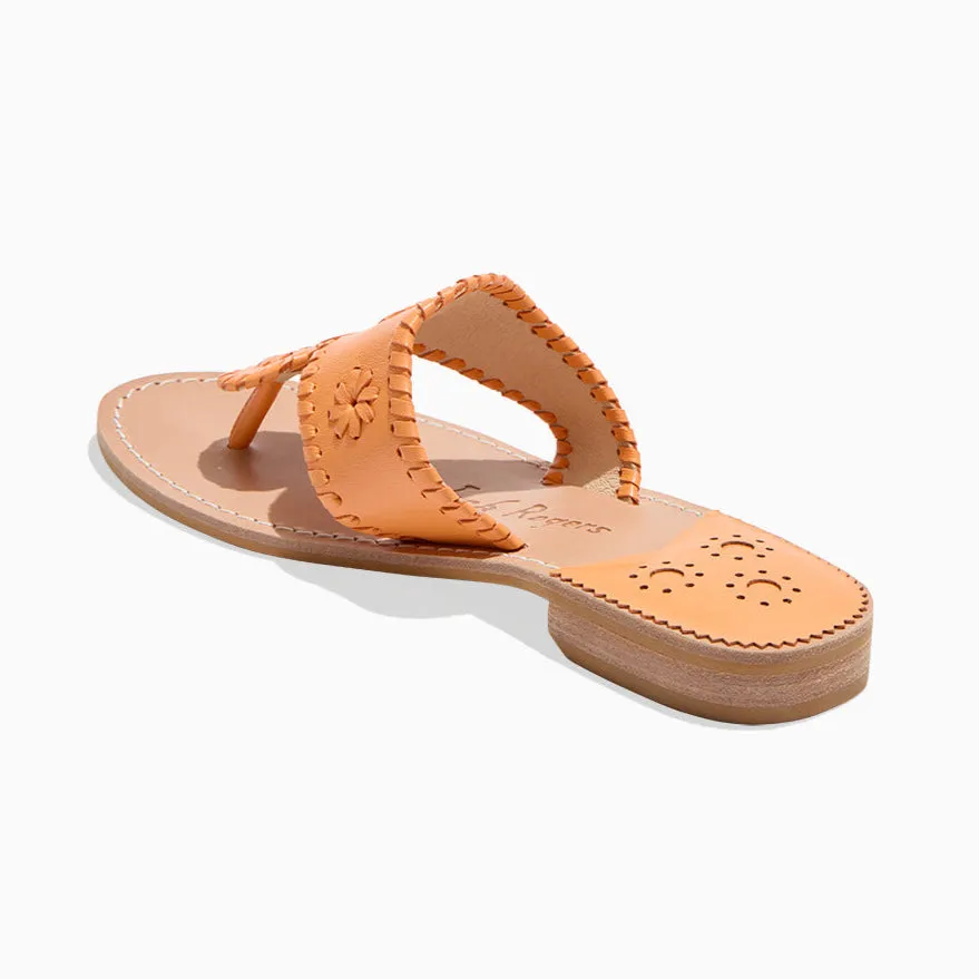 Jacks Leather Flat Sandal zipper