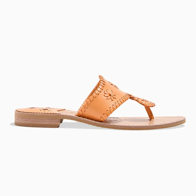 Comfort Strap Jacks Leather Flat Sandal
