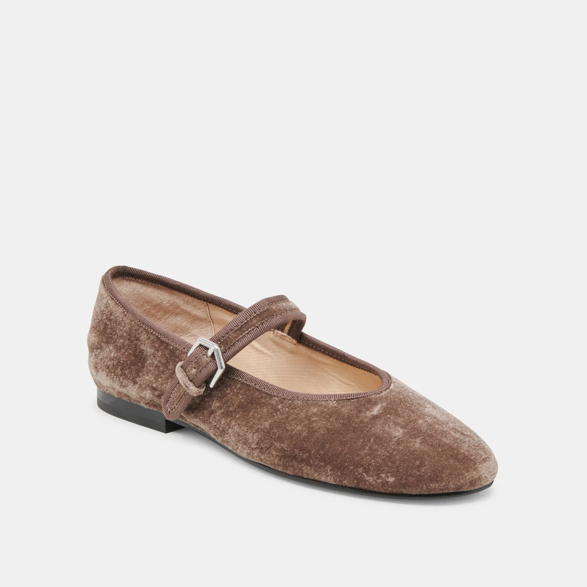 Client Meet Sport Mode ROSLYN BALLET FLATS SMOKE VELVET