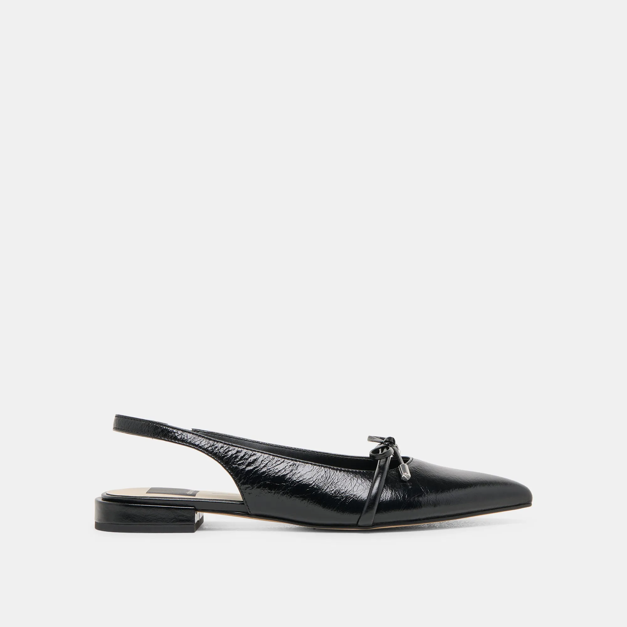 PAYGE FLATS MIDNIGHT CRINKLE PATENT Museum Day Odor Resistant