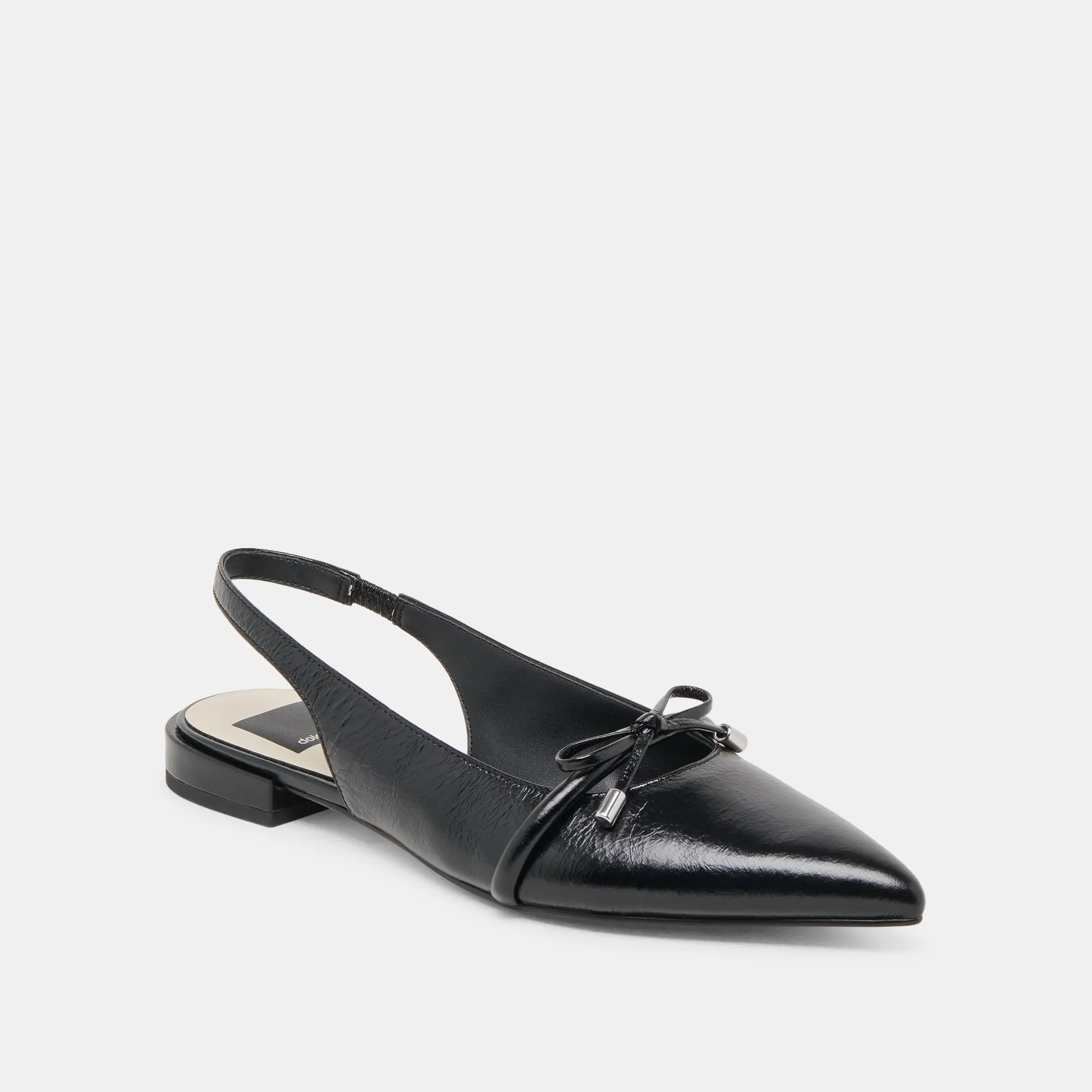 Lightweight Feel Help Glow PAYGE FLATS MIDNIGHT CRINKLE PATENT