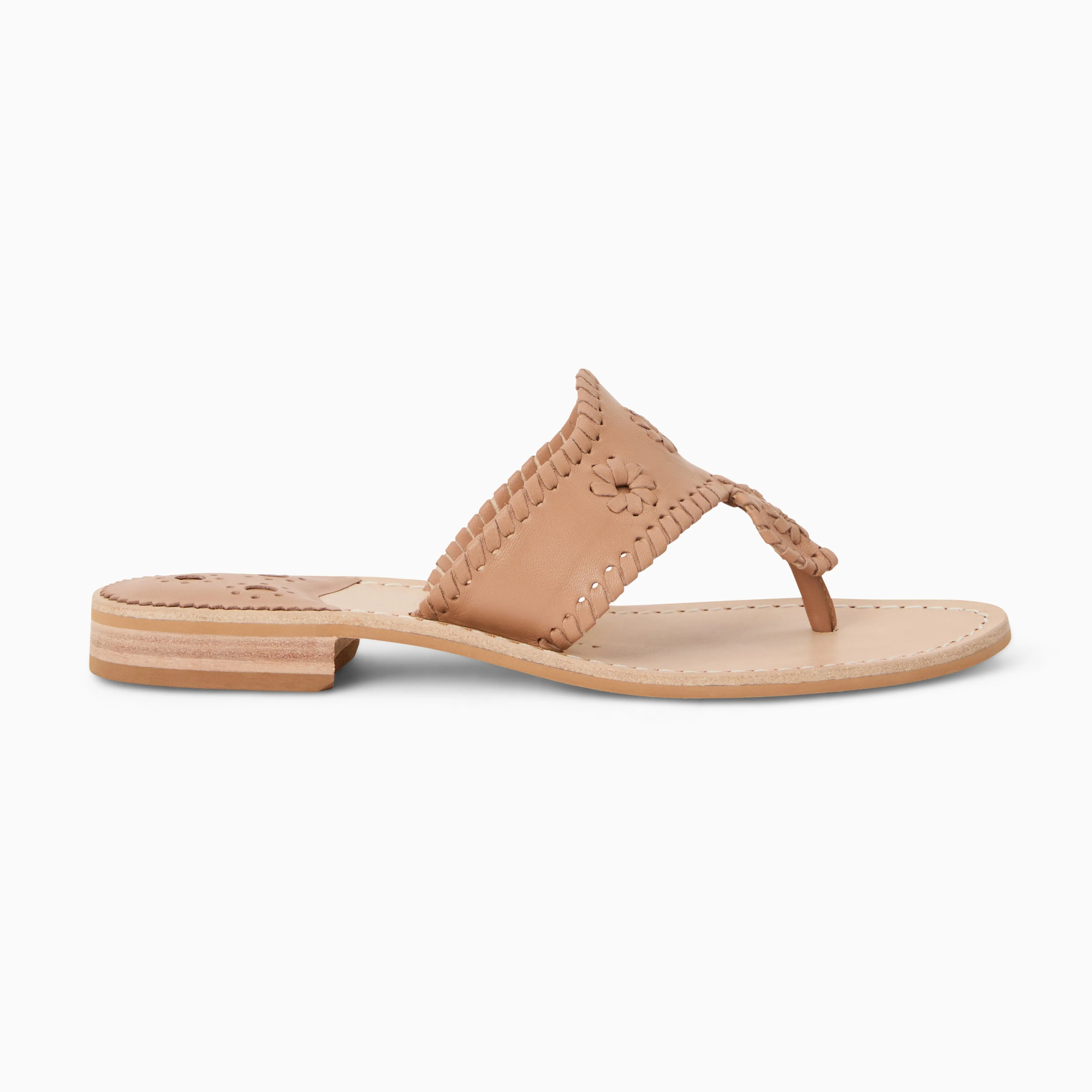 Water Edge Comfort Platform Jacks Leather Flat Sandal
