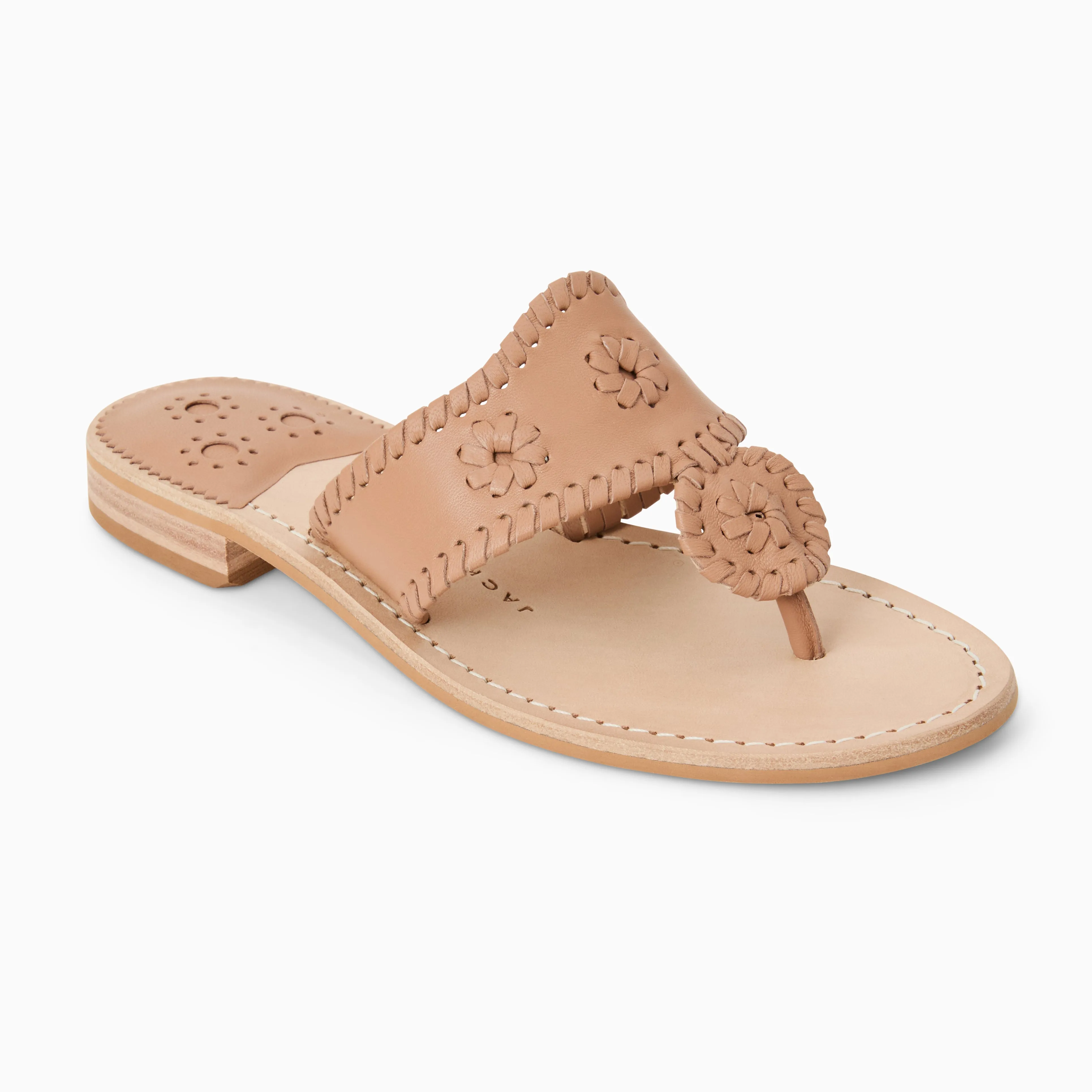 Agile Path Jacks Leather Flat Sandal